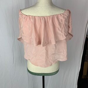 Amanda uprichard 100% silk off shoulder top